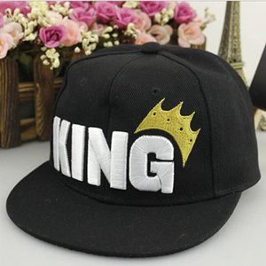 NEW RARE Ltd Ed. Black KING K-Pop Snapback Flatbill Snapback Hat